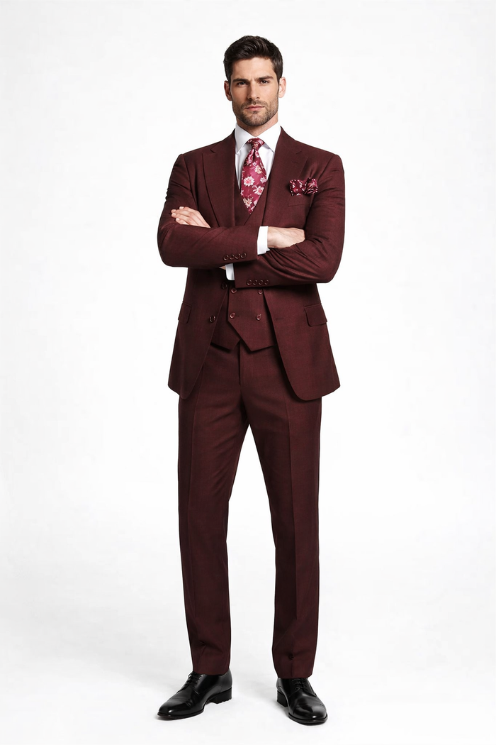 Rossiman Men's Formal Dress Suit â€“ Elegant Tailored Suit