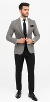 Grey Groom Suit - Mens Gray Wedding Suit