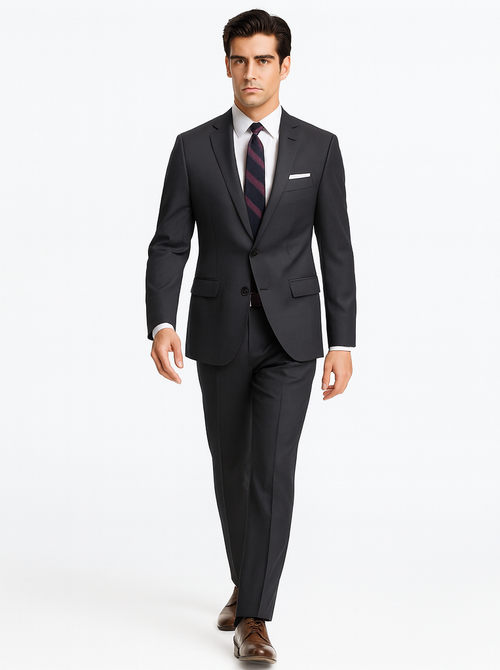 Mens Grey Wool Suit - Any Brand Style Size