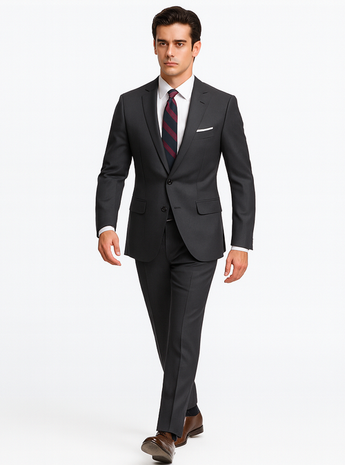 Mens Grey Wool Suit - Any Brand Style Size