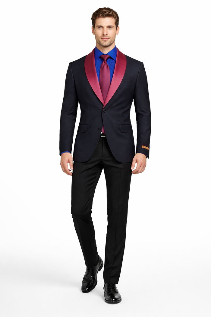 Men’s Designer Tuxedo Suit for Wedding & Prom – Modern Luxury Formalwear