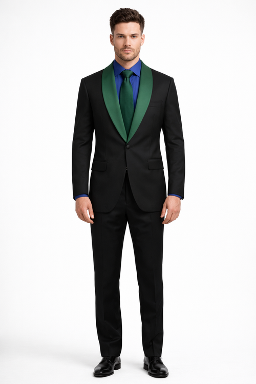 Men’s Designer Tuxedo Suit for Wedding & Prom – Modern Luxury Formalwear
