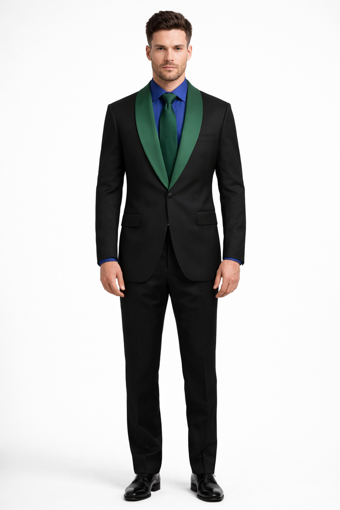 Men’s Designer Tuxedo Suit for Wedding & Prom – Modern Luxury Formalwear