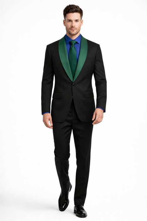 Men’s Designer Tuxedo Suit for Wedding & Prom – Modern Luxury Formalwear