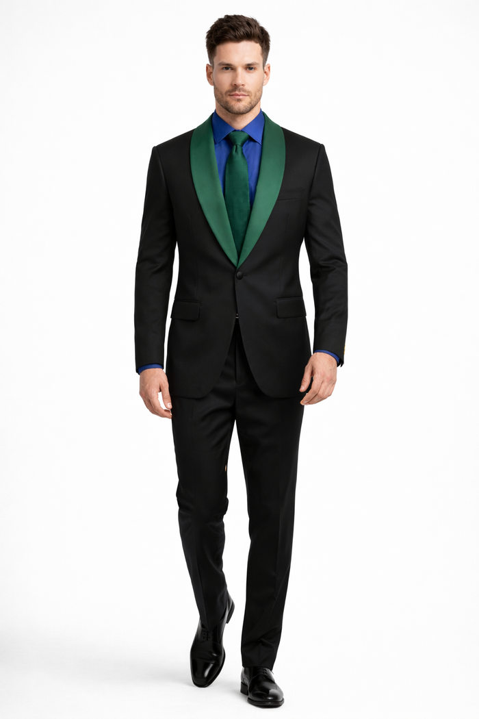 Men’s Designer Tuxedo Suit for Wedding & Prom – Modern Luxury Formalwear