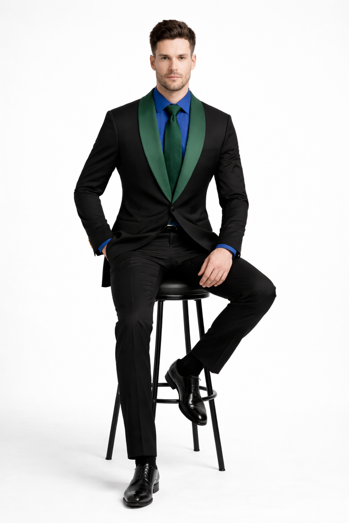 Men’s Designer Tuxedo Suit for Wedding & Prom – Modern Luxury Formalwear