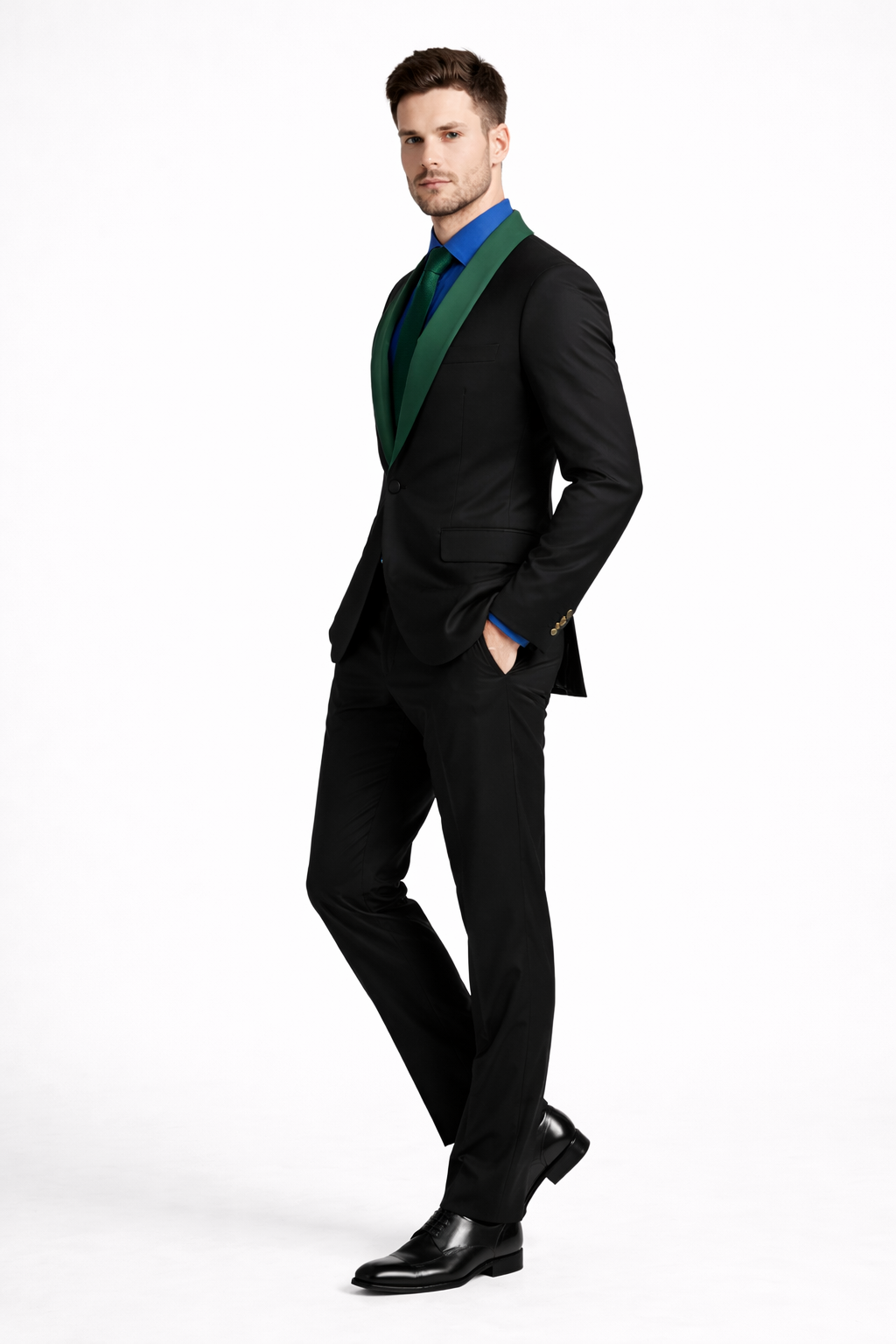 Men’s Designer Tuxedo Suit for Wedding & Prom – Modern Luxury Formalwear