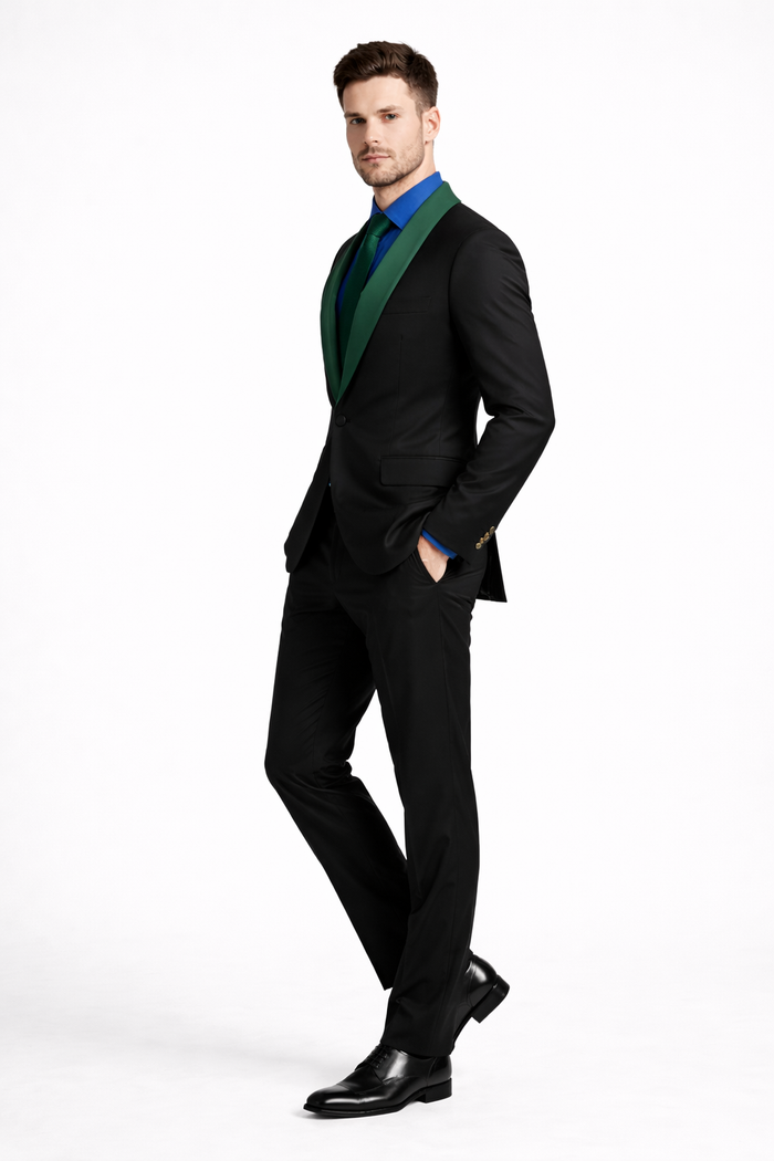 Men’s Designer Tuxedo Suit for Wedding & Prom – Modern Luxury Formalwear