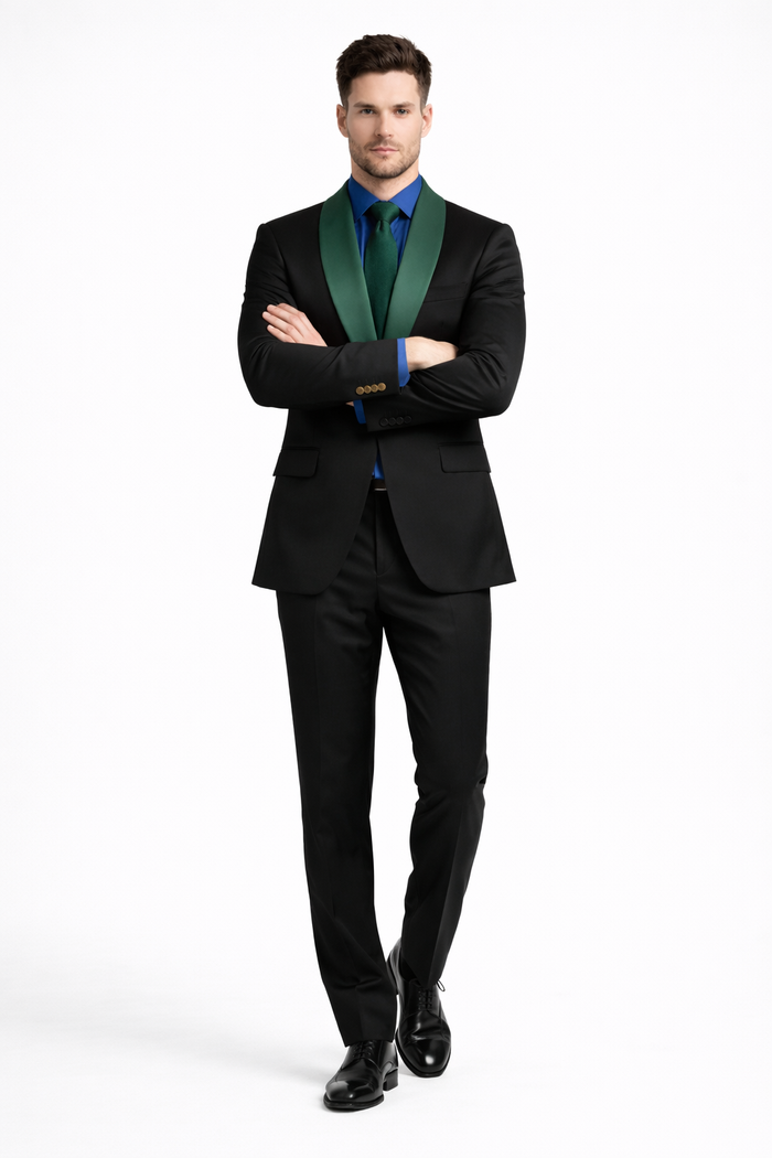 Men’s Designer Tuxedo Suit for Wedding & Prom – Modern Luxury Formalwear