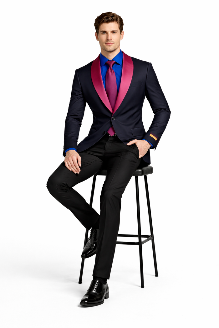 Men’s Designer Tuxedo Suit for Wedding & Prom – Modern Luxury Formalwear