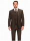 Statement Suits - Brown Wool Suits - Modern Fit Perfect for Business in 10 colors