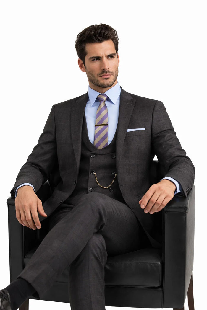 men-s-two-button-vintage-style-slim-fit-vested-plaid-black-suit