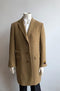 Men's Wool Car Camel Topcoat - AlbertoNardoniStore