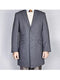 Men's Wool Car Coat Gray Topcoat - AlbertoNardoniStore