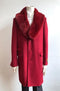 Men's Wool Car Light Red Topcoat - AlbertoNardoniStore