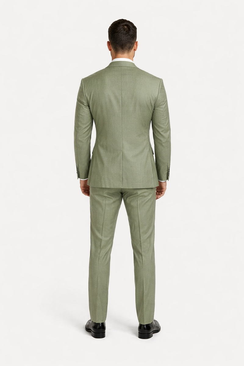 Men Sage Light Green Suit