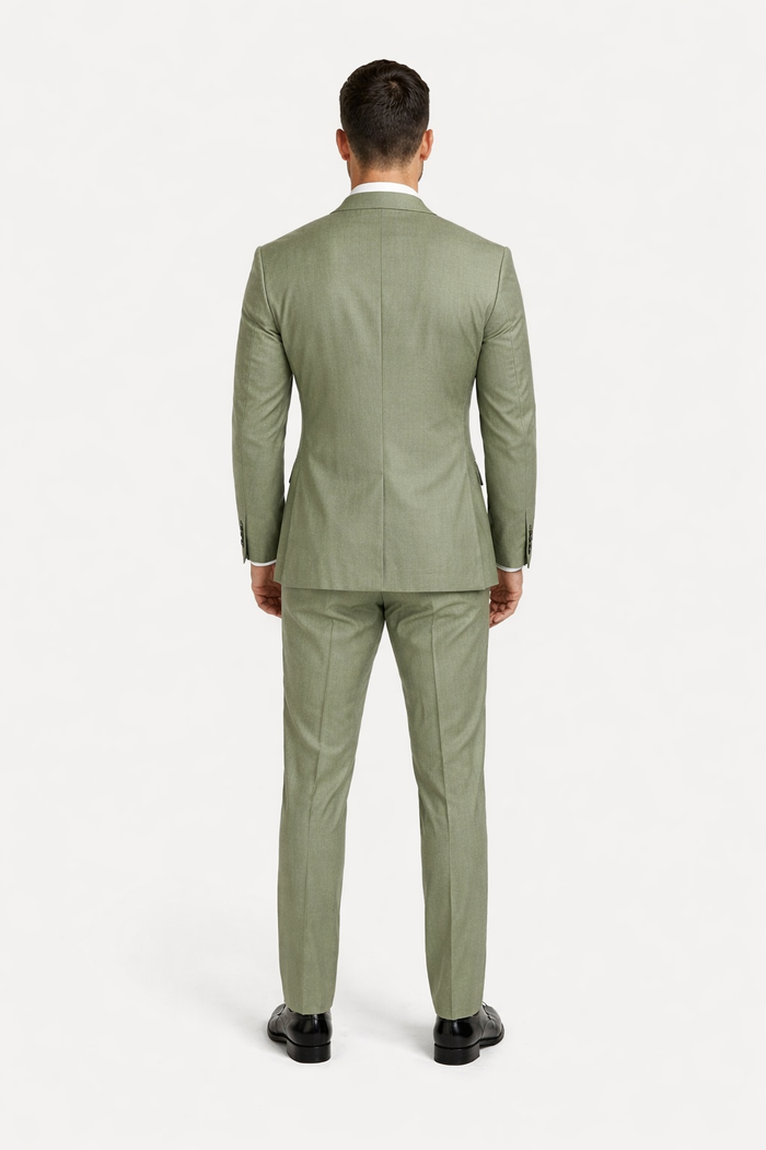 Men Sage Light Green Suit