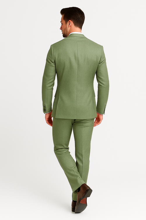 Men Sage Light Green Suit