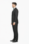 Mens 2 Button Modern Fit Vested Wool Suit in Olive