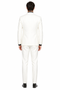 Mens 2 Button Notch Lapel 3 PC Suit With Vest Off-White