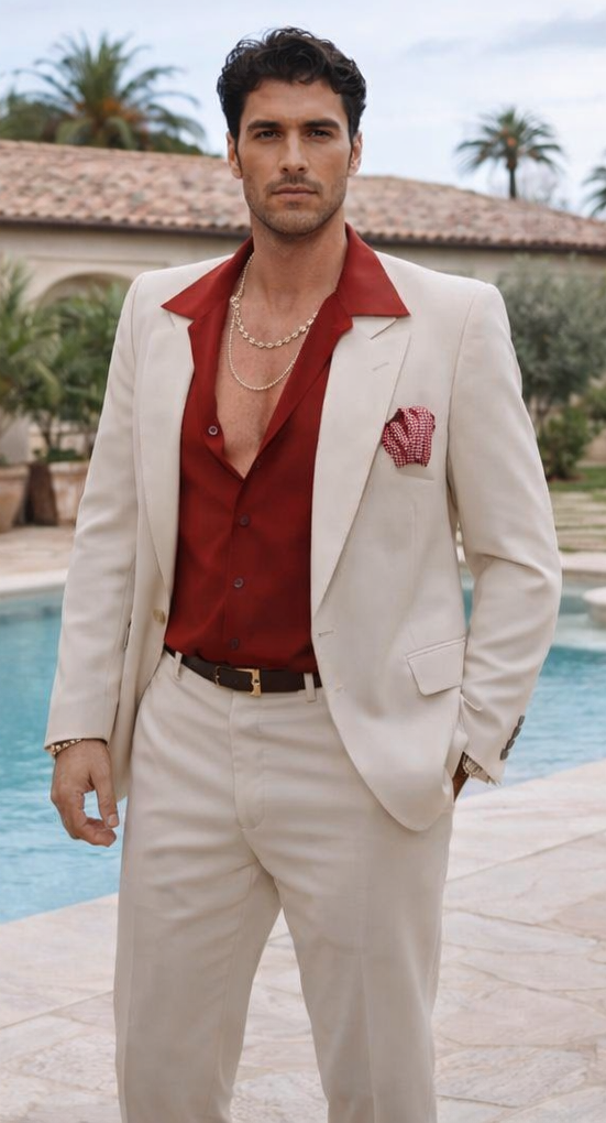 Mens Al Pacino Tony Montana Scarface Suit in White