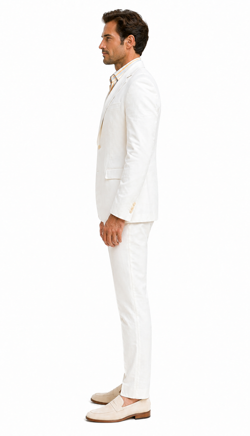 Men's Beach Wedding Attire Suit Menswear White $199