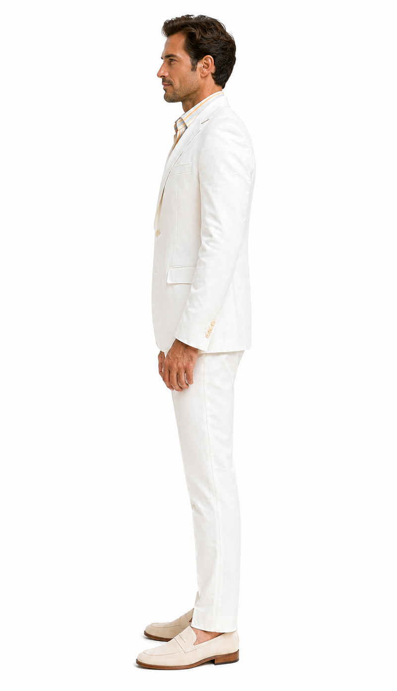 Men's Beach Wedding Attire Suit Menswear White $199