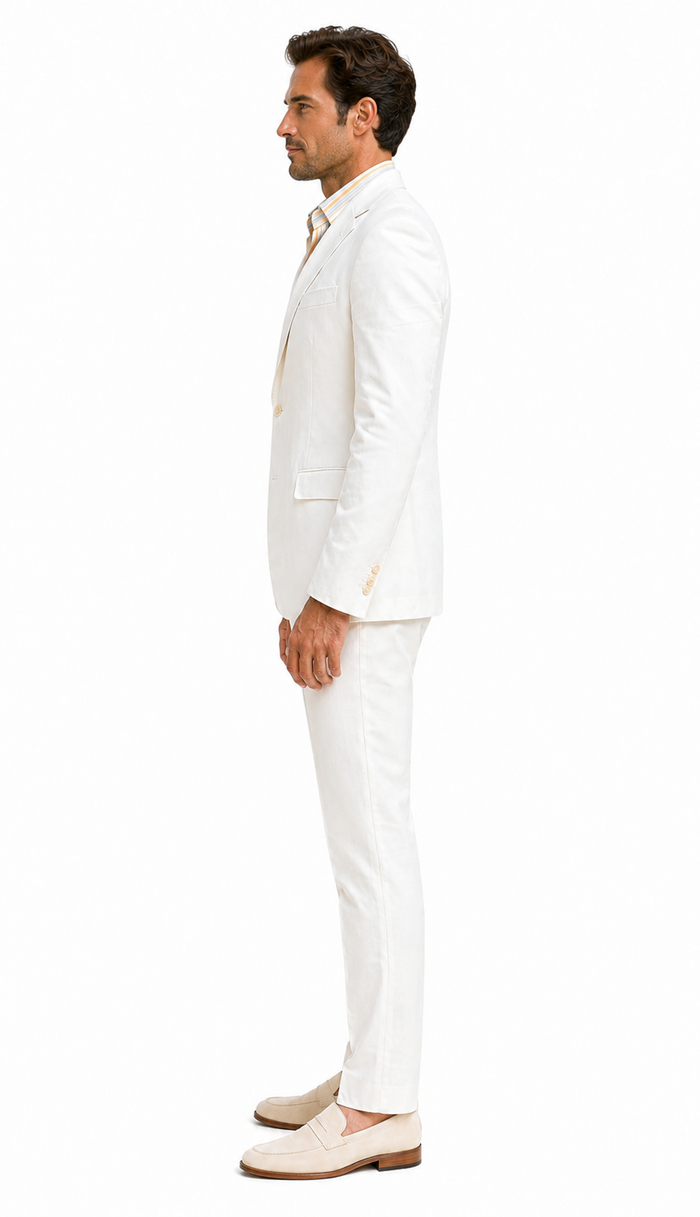 Men's Beach Wedding Attire Suit Menswear White $199