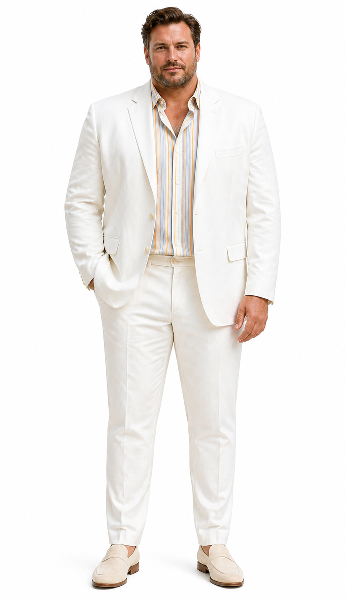 Men's Beach Wedding Attire Suit Menswear White $199
