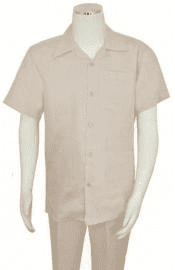 Mens Beige Linen Suit - AlbertoNardoniStore