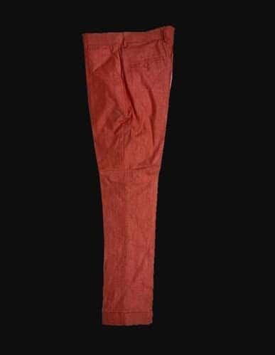 Mens Big and Tall Linen Pants -Brick  Linen Dress Slack