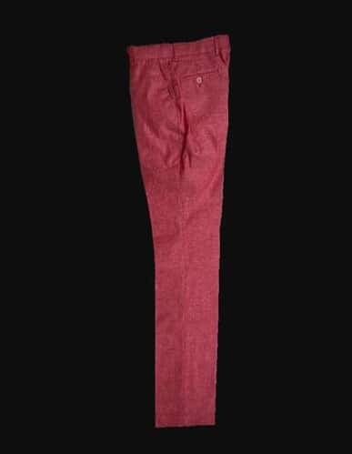 Mens Big and Tall Linen Pants -Raspberry Linen Dress Slack