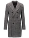 Mens Peacoat For Winter and Fall - Wool Fabric - Gray Coat