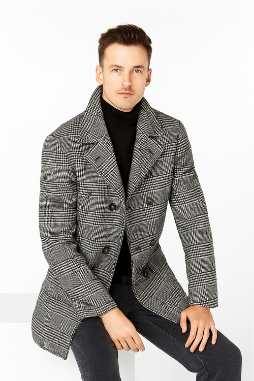 Mens Big and Tall Peacoat - Big and Tall Overcoats - Wool Peacoat