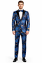 Mens Big and Tall Tuxedo -Royal Blue and Gold Tuxedo