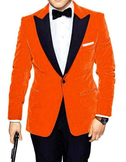 Mens Big And Tall Velvet Blazer - Sportcoat - AlbertoNardoniStore