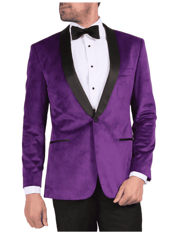 Mens Big And Tall Velvet Blazer - Sportcoat - AlbertoNardoniStore