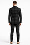 Bold Gangster Plaid Suit - 1920s Mens Fashion Window Pane Suit - Black