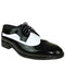 Men's Black and White Jean Tuxedo Shoes