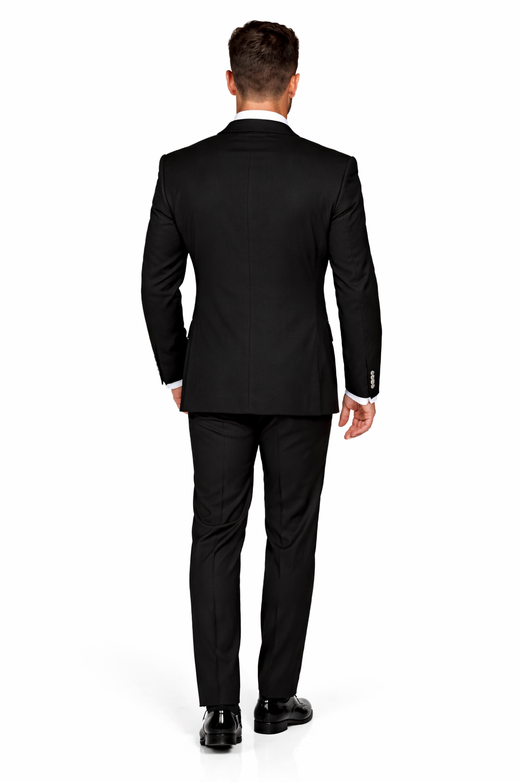 Mens Black and White Prom Suit - Black and White Wedding Groom Suit