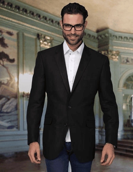 Mens Black Linen Suit - AlbertoNardoniStore