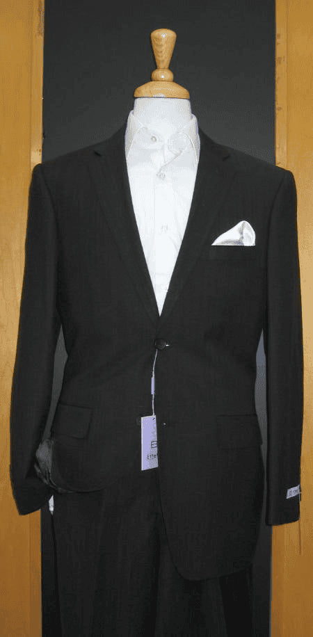 Mens Black Linen Suit - AlbertoNardoniStore