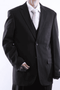 Mens Black on Black Suit - AlbertoNardoniStore