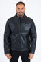 Mens Black Platini Western Leather Jackets - Vintage Cowboy Style