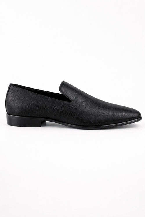 Sharkskin Black Couture 1910 Tuxedo Shoes
