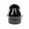 Mens Black Shiny Dress Shoe - Lace-up Style  Secure and Adjustable