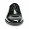 Mens Black Shiny Dress Shoe - Lace-up Style  Secure and Adjustable