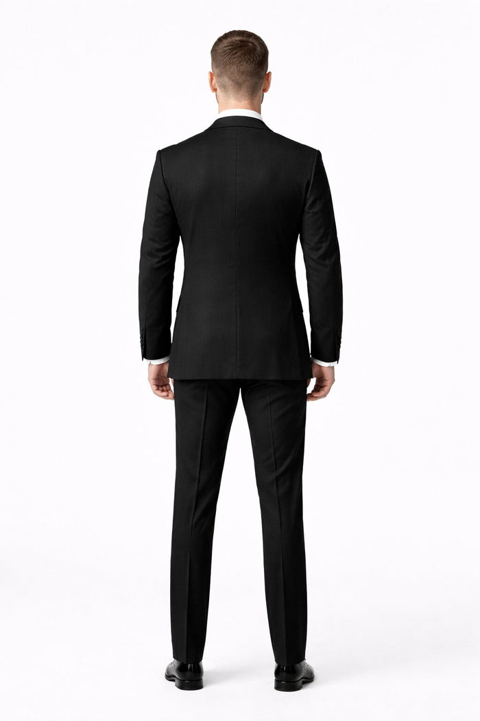 Porto Slim Fit, Pure Wool Suit & Vest by Tiglio Luxe TIG1036