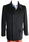 Mens Peacoat For Winter and Fall - Wool Fabric - Black Coat