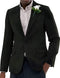 Mens Blazer Tweed Blazer Herringbone Wool Blazer - Z-Dark Green